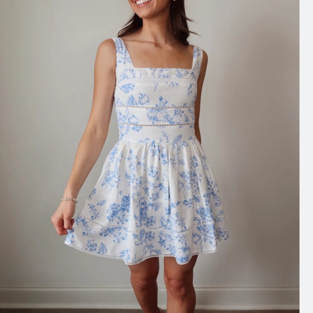 Sky to Moon Floral Mini Dress